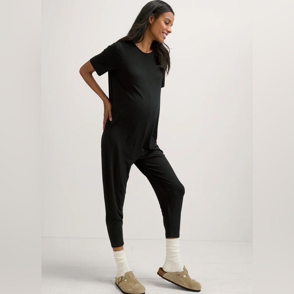 Hatch Black Maternity Jumpsuit